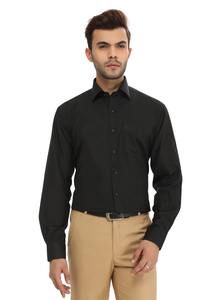 Camisa Formal Negra Elegante para Hombre, Suministro Directo de Fábrica, para Oficina y Uso Corporativo, Disponible a Precio Accesible - Product Image 2