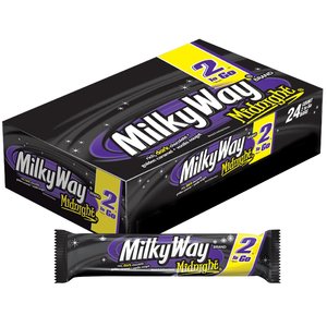 Barras de Chocolate MILKY WAY, Barras de Chocolate Negro Midnight, Tamaño Familiar, 2.83 Onzas, Caja de 24 Unidades - Product Image 2