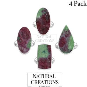 แหวนเงินแท้ 925 คุณภาพสูง สำหรับทั้งชายและหญิง แหวนหมั้นทรงลูกแพร์/วงรี ประดับพลอยรูบี้โซไซต์ ดีไซน์คลาสสิก - Product Image 2