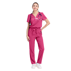 Vêtements décontractés à manches courtes pour pharmacie, uniforme de médecin, d'hôpital, d'allaitement, ensemble de gommage médical décontracté pour femmes - Product Image 4