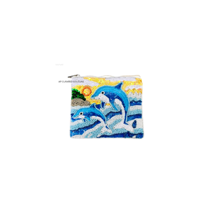 Porte-monnaie perlé fait main pour l'été, avec fermeture éclair, personnalisable, durable, pour usage quotidien, organisation facile des pièces de monnaie, multifonctionnel - Product Image 6