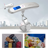Balance de voyage numérique à écran LCD, en acier inoxydable, suspendue, 50 kg, portable, pour bagages, 600x600mm - Offre Spéciale