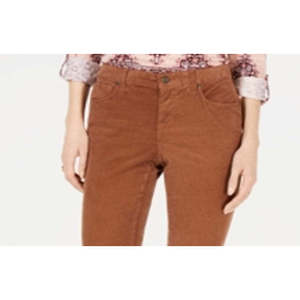 Pantaloni cargo da donna Style & Co in velluto a coste marrone, taglia 10, traspiranti e modellanti, leggings con motivo mimetico - Product Image 2