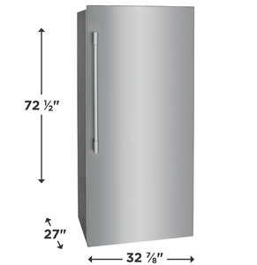 Refrigerador Profesional Trefridaire PRDA1922AF de 33 Pulgadas de Profundidad con Interior Gris Premium y Dispensador de Agua Interno - Product Image 1
