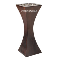 Diseñador de madera Bakhoor calidad superior hecho a mano forma redonda incienso titular clásico elegante diseñador de madera Mabkhar