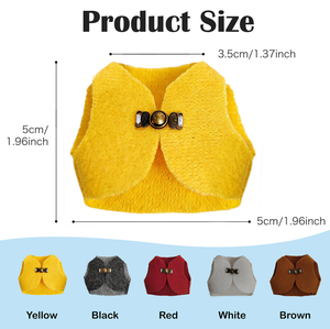Chaleco para Mascotas Pequeñas, Ropa para Hámster, Traje de Poliéster para Mascotas Pequeñas, Ropa para Conejillos de Indias, Lindo, Cómodo, Transpirable, Cálido para Invierno, Estilo Occidental - Product Image 2