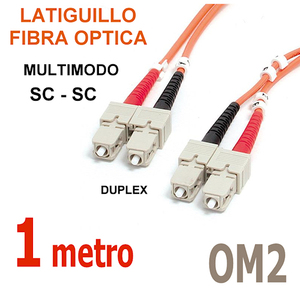 สายแพทช์ไฟเบอร์ออปติก SC-SC OM2 ดูเพล็กซ์ 1 เมตร - Product Image 1