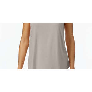 Canotta Sportiva da Donna JM Collection Marrone con Scollo Rotondo, Traspirante, Senza Cuciture, in Tessuto a Maglia con Motivo a Rete, Taglia Unica XS - Product Image 3