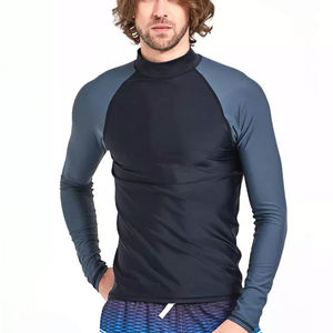 Rashguard de MMA para Hombre con Logotipo Bordado Personalizado, Protección UV, Secado Rápido, Spandex/Poliéster, Personalizable OEM, Última Tendencia - Product Image 1