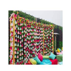 Guirnaldas de flores de Gota elegantes artificiales decorativas para bodas, Diwali y decoración de templos y para decoración del hogar - Product Image 1