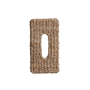 Boîte à mouchoirs en jonc de mer naturel tissé, boîte de rangement faite à la main, écologique, décoration naturelle pour la maison et la maison, vente en gros du Vietnam - Product Image 3