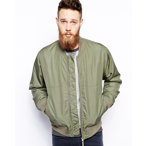 Chaqueta universitaria de satén verde para hombre, chaqueta de béisbol y bombardero con cuello levantado para invierno, chaqueta con letras - Product Image 3