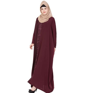 Abaya islamique respirante pour femmes avec hijab, quatre saisons, polyester léger, dernier design 2026 pour les occasions de mariage - Product Image 3