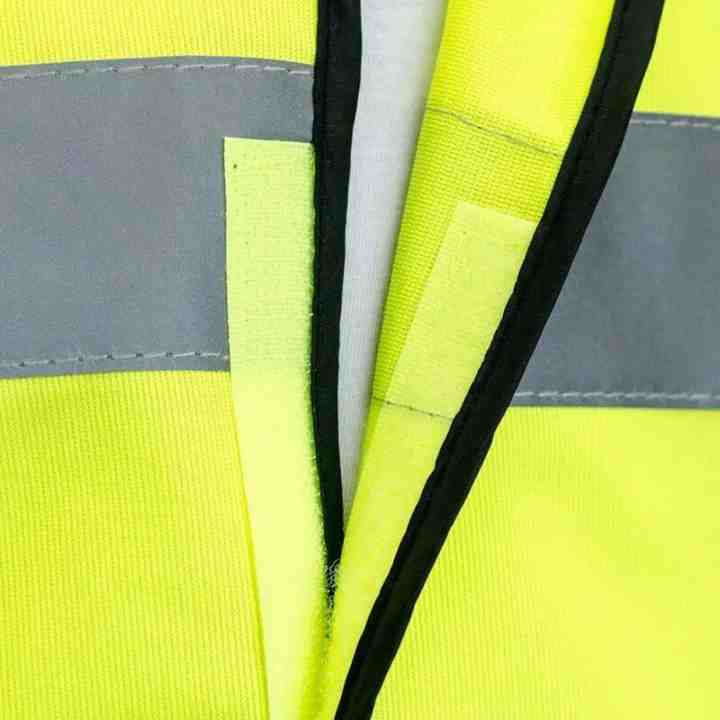Hot Sales Summer Safety Practical Vest Long Length Breathable Mesh Fabric Zipper Closure Vintage Fluorescent Reflective Security