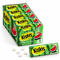 Wholesale KisKis Fresh Breath Sugar Free Mints Sleek Slim Tin Fruity Refreshing Watermelon Flavored Mint Candy
