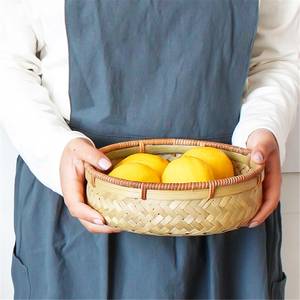 Unique Design Handmade Natural Eco-friendly Sustainable Bamboo Fruit <b>Storage</b> <b>Basket</b> for Home & Kichen Decoration Best Selling - Product Image 4