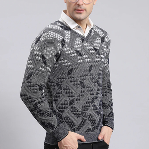 Vente en gros de chandails en laine de coton de qualité supérieure pour hommes nouveau pull uni pour hommes fait sur mesure pour les vêtements d'hiver - Product Image 2