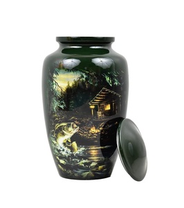 ปลาในแม่น้ํา โกศศพ โกศเพลิงศพสัตว์เลี้ยง กล่องตกแต่ง เศษศพ โกศของที่ระลึก โกศสัตว์เลี้ยง แมว โกศฝังศพ โมเนอรีัล มนุษย์ - Product Image 1