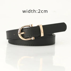 Ceinture en cuir véritable personnalisée en gros personnalisée sur le cuir de peau pour les femmes ceinture décontractée à boucle ardillon réglable - Product Image 3