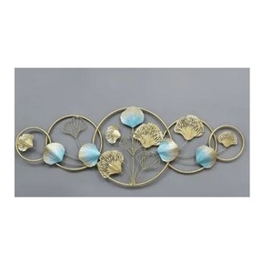 Personalized Metal <b>Wall</b> Art <b>Leaves</b> in Frame Gold Finished Stylish Contemporary <b>Wall</b> Arts for Room <b>Decoration</b> - Product Image 2