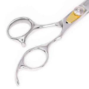 Ciseaux professionnels de coiffure pour barbier, ciseaux à effiler droits de 6 pouces en acier inoxydable - Product Image 4