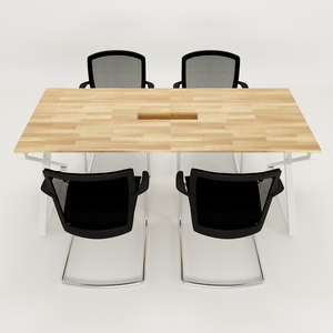 Table de réunion XConcept HBXC011 180x80, mobilier de bureau moderne et contemporain, pliable et réglable, pour hôtels et salles de conférence - Product Image 4