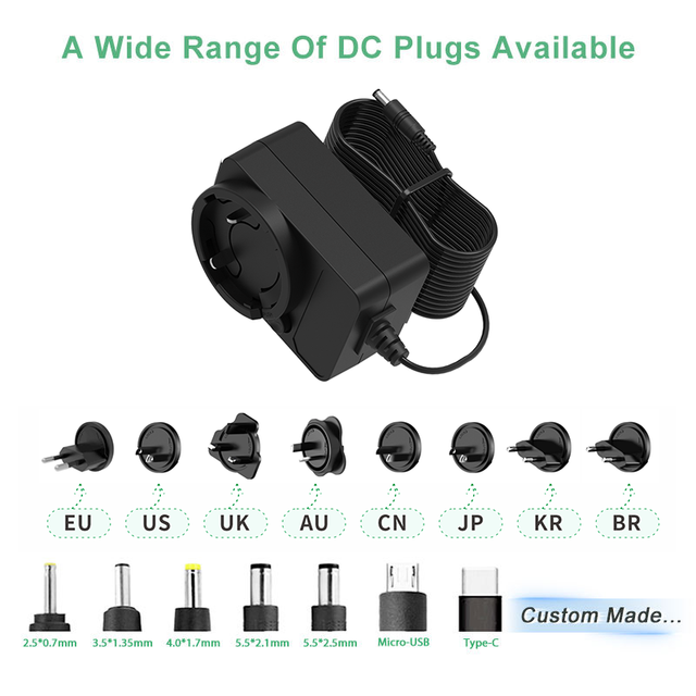Universal Wall Charger Adaptor 5V 6V 9V 12V 15V 20V 24V 12W 15W 18W 0.5A 1A 2A 3A AC/DC Power Adapters