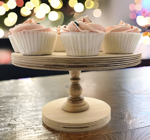 แท่นโชว์เค้กไม้แบบเรียบง่ายแท่นวางสำหรับเค้กแบบเรียบง่ายใหม่ล่าสุดจากอินเดีย - Product Image 1