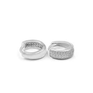 Pendientes de Aro y Colgantes Zarkan Trendy, Triple Línea, Plata Pura Sólida con Baño de Oro, con Perlas/Diamantes de Aleación, Ideales para Fiestas y Regalos - Product Image 4