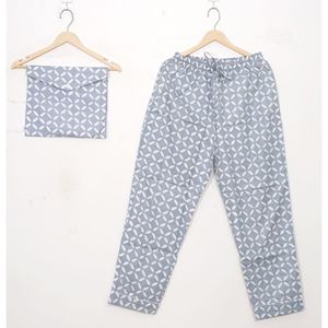 ชุดนอนผ้าฝ้ายสำหรับเพื่อนเจ้าสาวชุดนอนผ้าทอพิมพ์ลายด้วยมือ - Product Image 3