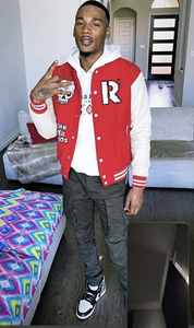 Blouson d'hiver décontracté grande taille pour hommes, universitaire, universitaire, universitaire, avec logo personnalisé brodé en cuir de mouton respirant, vente en gros de bombardiers vierges - Product Image 3