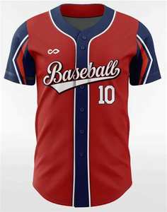 Nouveau Design Maillot de Baseball Logo Personnalisé Chemise de Softball Tailles Adultes Maillot de Baseball - Product Image 2