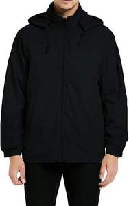 Veste coupe-vent longue pour homme de marque en gros, pour l'hiver, à capuche, respirante, légère, coupe-vent, imperméable, décontractée - Product Image 6