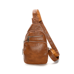 Sac à bandoulière mini en cuir véritable de haute qualité, écologique, capacité de 30 à 40 L, personnalisable, fermeture à glissière à chaîne, élégant - Product Image 2