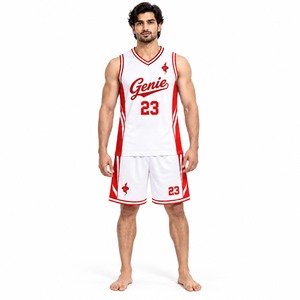 Ensemble de maillots et shorts personnalisés pour équipe de basketball, vêtements de sport respirants à séchage rapide avec service de vente en gros OEM - Product Image 1