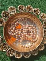 Naturel Tulsi mala - Tulsi Jaap mala noué-108 perles de prière-collier de prière indien-Hindou Krishna Mala