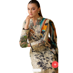 2024 élégant brodé a-ligne respirant pakistanais mode robe femmes été dentelle florale bouton Collection décontractée - Product Image 4