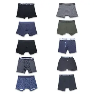 Wholesale High Quality Mens Classic Solid Polyester Cotton Stretch Briefs Boxers Shorts Open Fly Pouch Men's Underwear