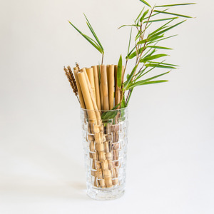 Juego de pajitas para beber de primera calidad, accesorios para Bar, pajitas de bambú con cepillo de limpieza para varias bebidas - Product Image 4