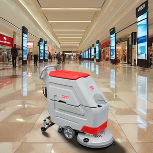 Mesin Pembersih Lantai Dorong Manual Tiga-in-Satu dengan Sikat Cuci dan Pengering, Daya Hisap Kuat untuk Ruang Komersial - Product Image 1