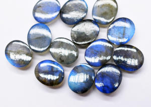 Cristal de labradorite bleu feu naturel certifié 12X10mm Cabochon ovale 4.30 Cts pierres précieuses en vrac pour collier pierre artisanale - Product Image 6