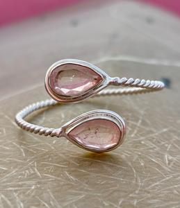 มอร์กาไนท์925คริสตัลสเตอร์ลิงกำไลเงินปรับได้ของขวัญกำไลเงินดีไซน์เฉพาะสำหรับผู้หญิง - Product Image 4