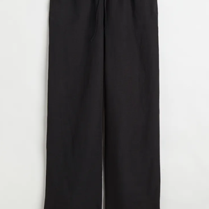 Pantalones de lino y algodón para mujer, pantalones a la cadera de Color sólido de talla grande para primavera y verano, pantalones informales holgados de lino para mujer con cintura elástica - Product Image 4