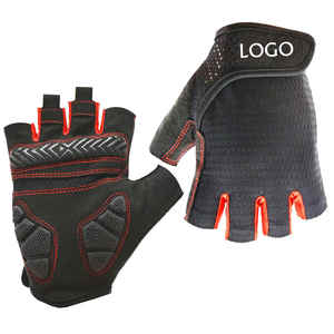 Gants de course de sport en cuir PU de haute qualité prix de gros gants de Gel de cyclisme d'haltérophilie demi-doigt sur mesure - Product Image 1