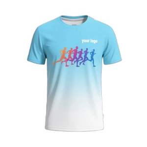 Wholesale Custom Men's Summer Sports Gym T-<b>Shirt</b>-100% Cotton Breathable Quick-Dry Anti-Pilling Short Sleeve Digital Print Design - Product Image 1