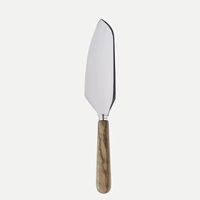 Desain Unik Stainless Steel Gagang Kayu Buatan Tangan Ramah Lingkungan Warna Dapat Disesuaikan Alat Penyajian Kue Dekorasi Dessert yang Dapat Digunakan Kembali