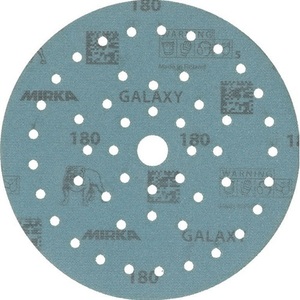 Grippy 150mm Adhesive Sanding <b>Discs</b> 180 Grit Multi-Fit Wood/Metal/Paint/<b>Plastic</b> 72 Holes Galaxy Ceramic/Corundum - Product Image 1