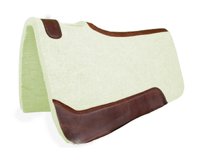 Manta de sillín contorneada de fieltro de lana 100%, equipo de caballo de comodidad óptima para trabajo de cuero, almohadillas ecuestres para SILLÍN occidental - Product Image 2