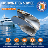 Acier inoxydable 316 Marine FAIRLEAD pour chaîne de guindeau et tuyau 130 mm, accessoires de quaiement et d'amarrage pour bateau, yacht, matériel de bateau