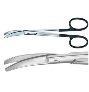 กรรไกรตัดแบบแมนนวล พรีเมียม FOMON Super Cut สแตนเลสสตีล ปลายโค้งมน ขนาด 4.5 นิ้ว อุปกรณ์ผ่าตัด ได้รับการรับรองมาตรฐาน CE ISO 13485 - Product Image 1
